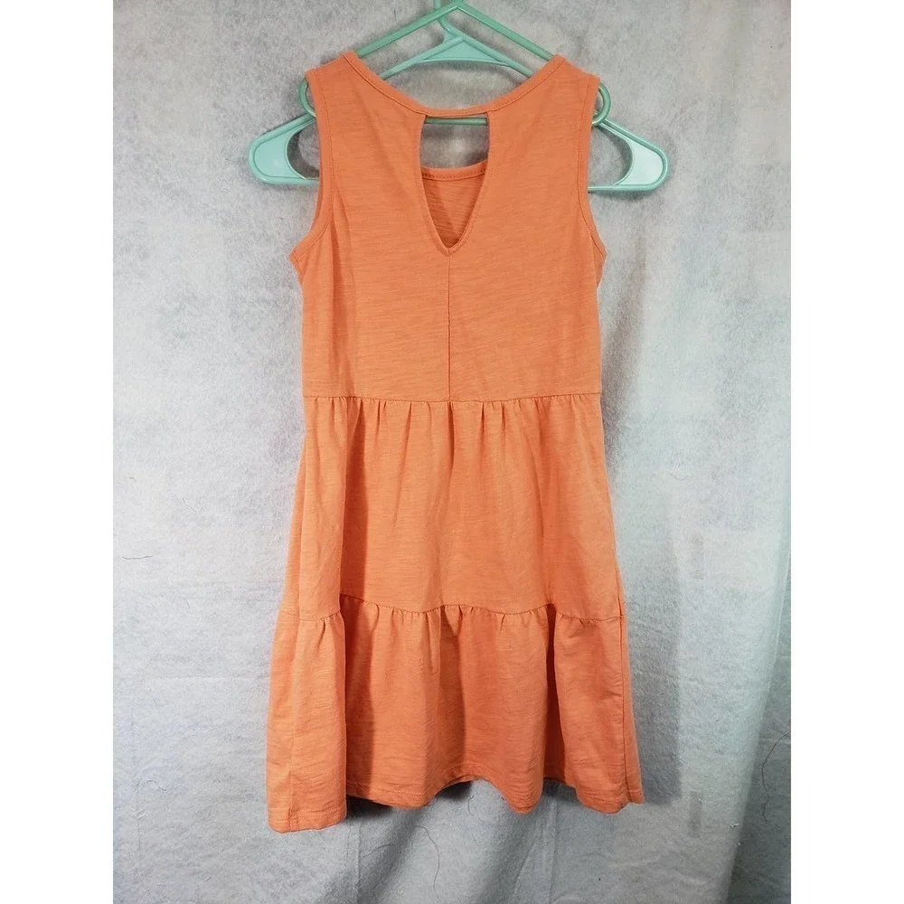Old Navy Girls Lg (10/12) Peachy pink sleeveless dress.